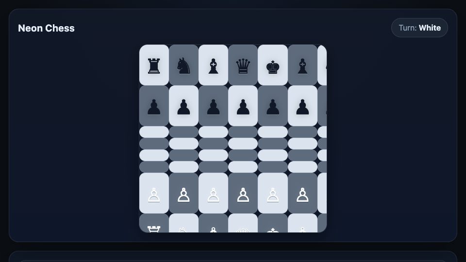 Neon Chess game artwork